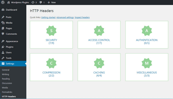 HTTP Headers - Hauptseite