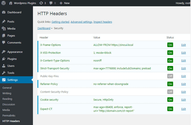 HTTP Headers - Security