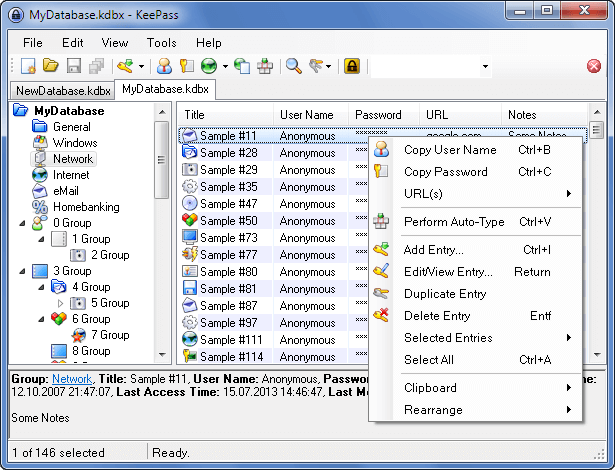 KeePass Passwortmanager