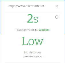 allerstorfer.at loading time excellent
