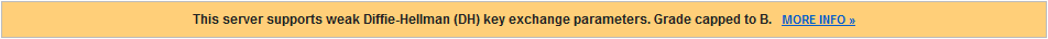Weak Diffie-Hellmann Key Exchange Parameters